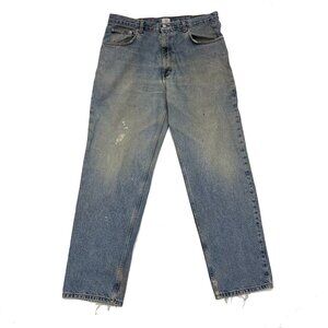 Calvin Klein CK 90's Vintage Distressed Easy Fit Jeans Mens 36 x 32